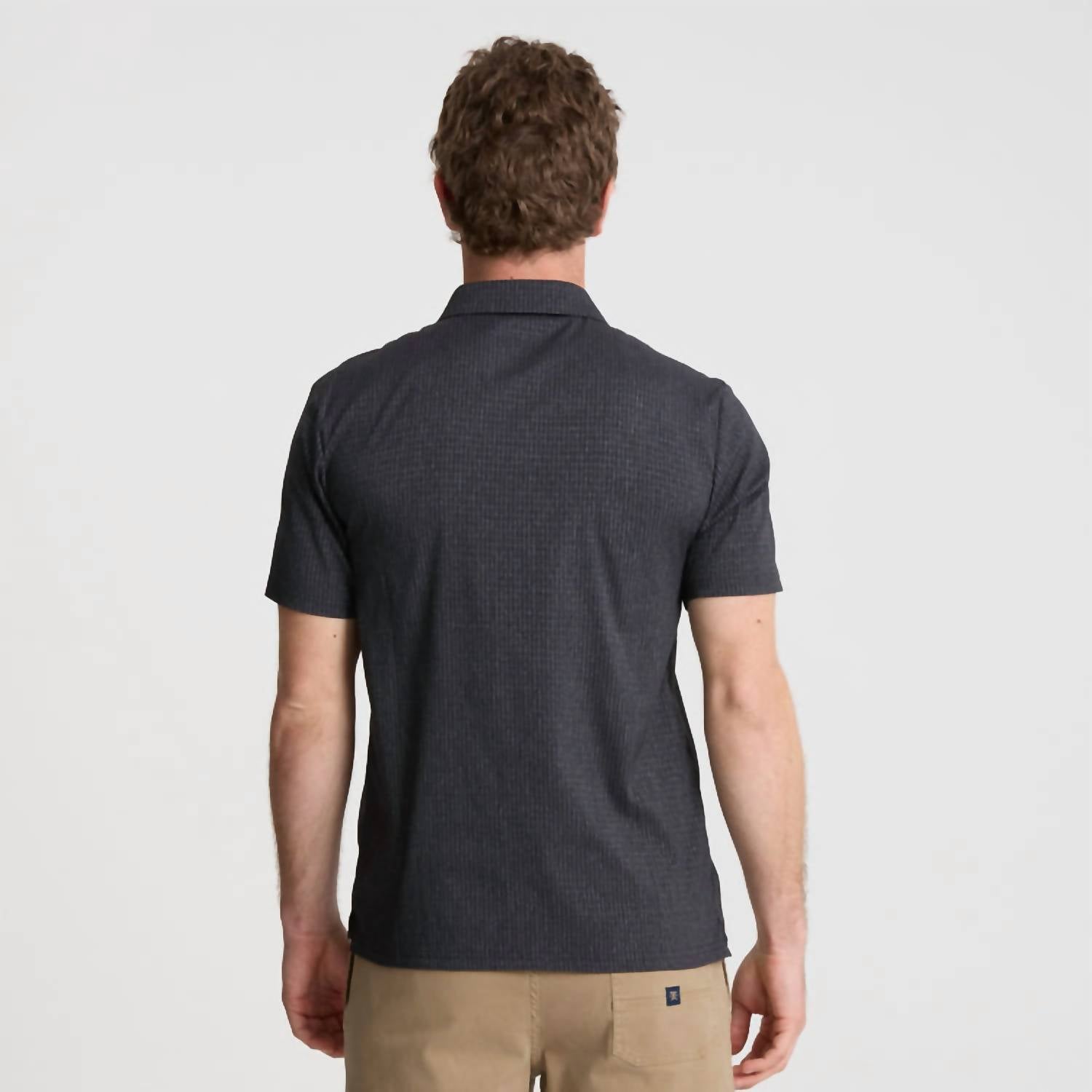 ROARK Bless Up Polo Shirt in black - men's shirt - detail view