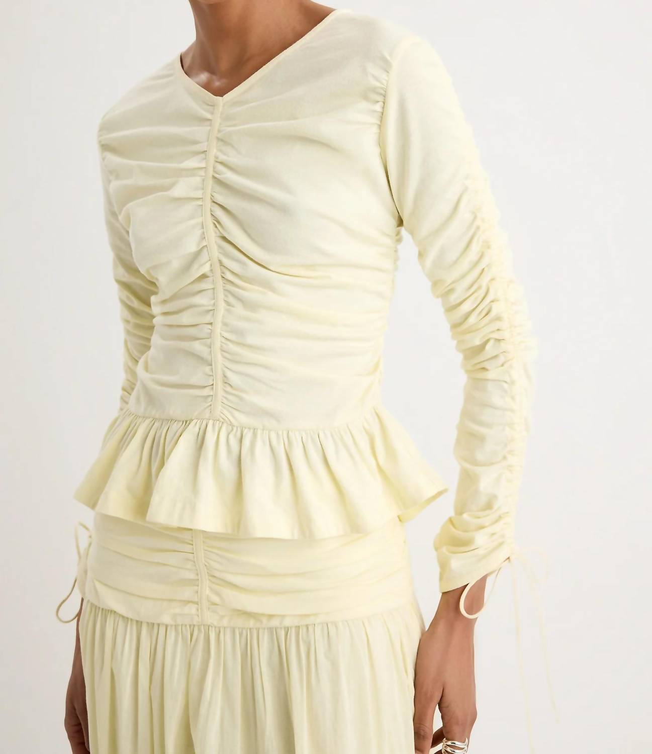 Merlette - Arena Peplum Cropped Top