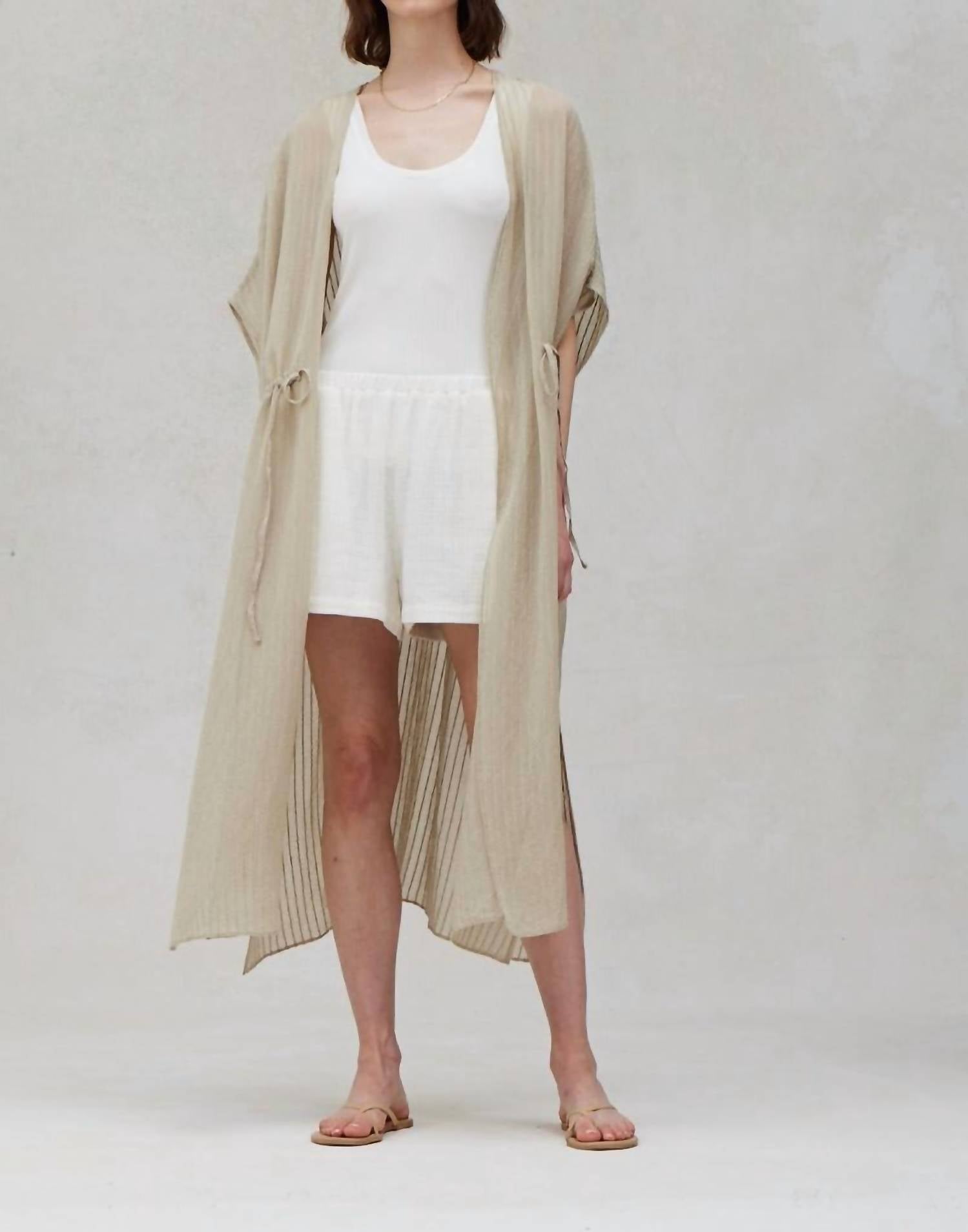 Grade & Gather - Breezy Striped Cover-up