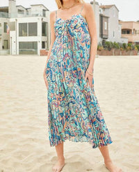 Joy Joy - Bustier Pleasted Midi Dress