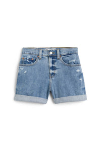 Daze - Women's Dads Girl Eco Distressed Cuffed Mom Short