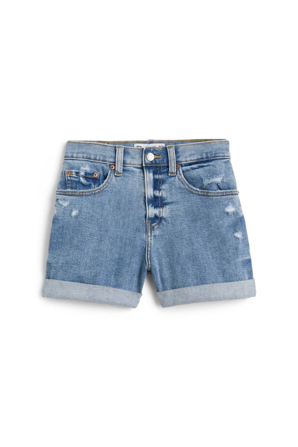 Daze - Women's Dads Girl Eco Distressed Cuffed Mom Short
