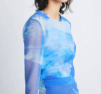 Proenza Schouler - Amber Printed Nylon Jersey Top