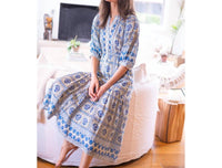 Bell by Alicia Bell Women's Rosie Midi Dress in blue - women's dress - alternate view