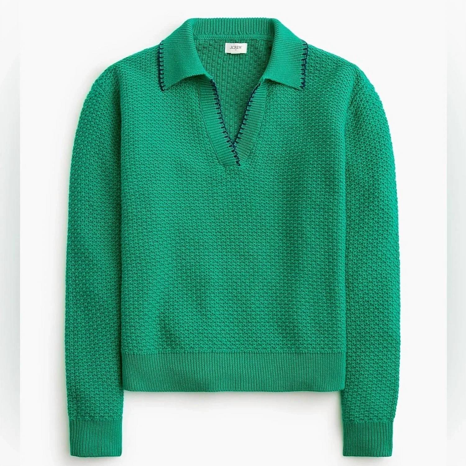 J.Crew - Tipped Textured Sweater-polo