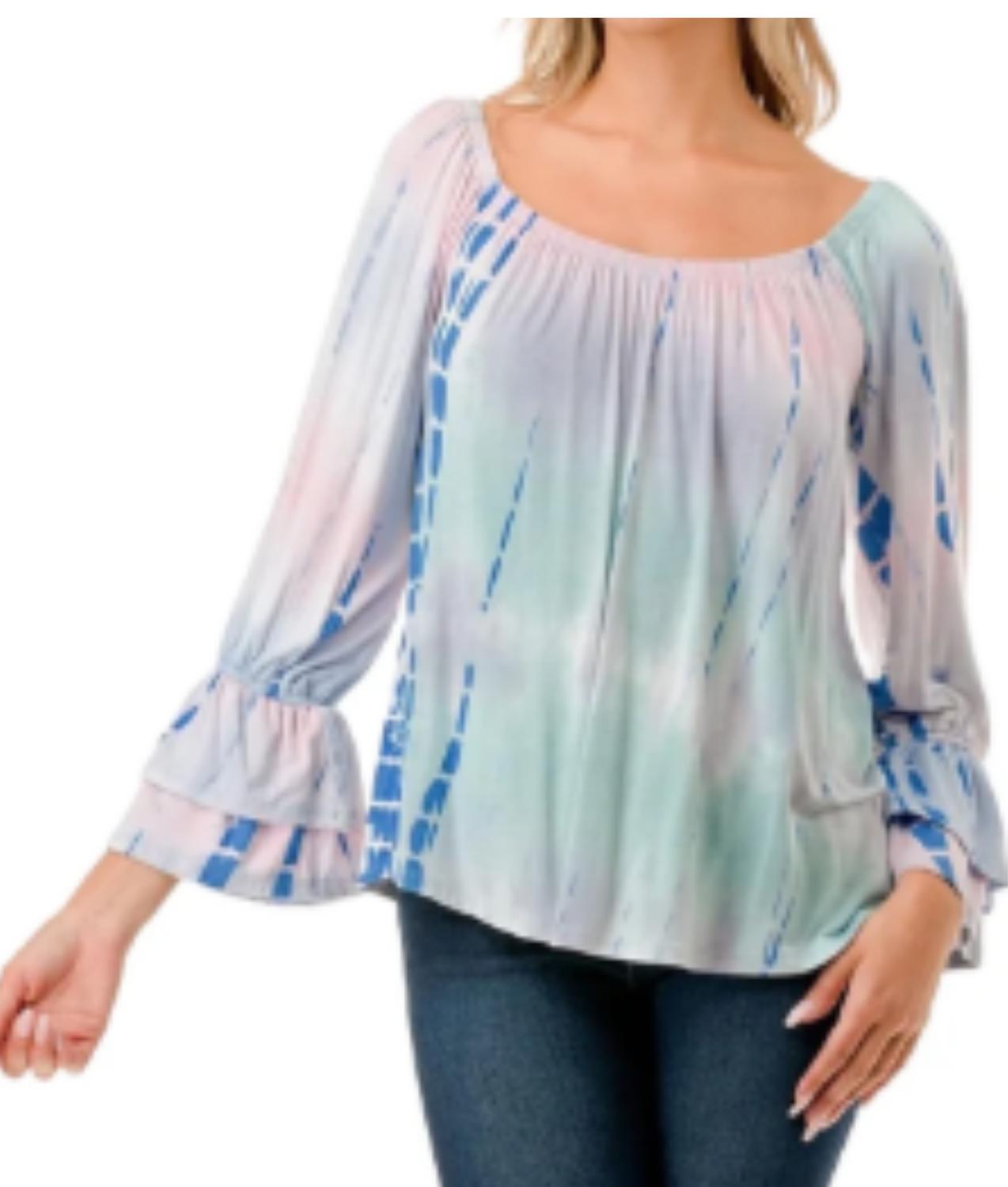 Vava - Frances Off Shoulder Pastel Bamboo Top