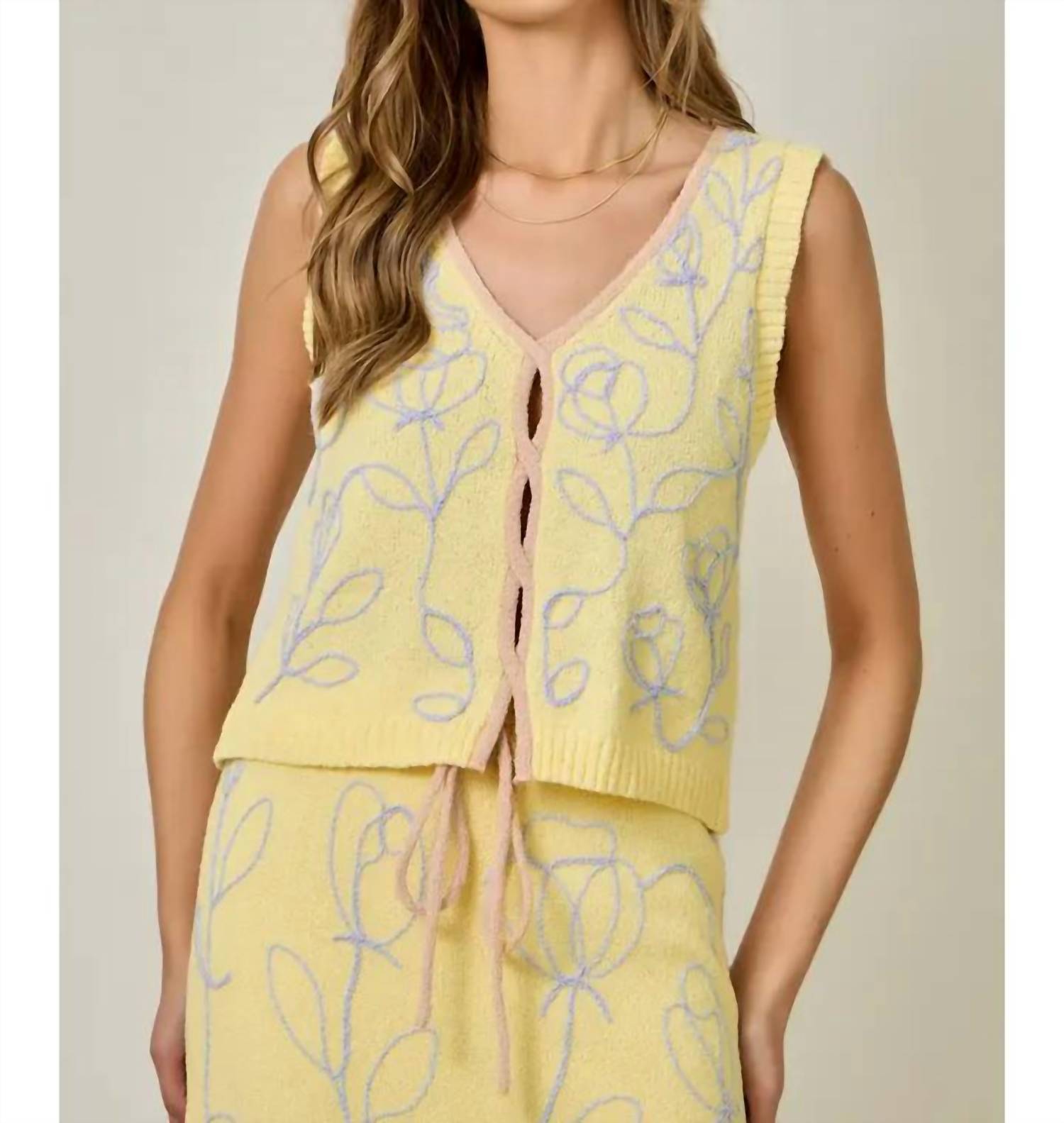 Mystree - Bloom Knit Vest