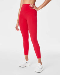 Spanx Booty Boost Active 7/8 Leggings in red 1 - women's pants