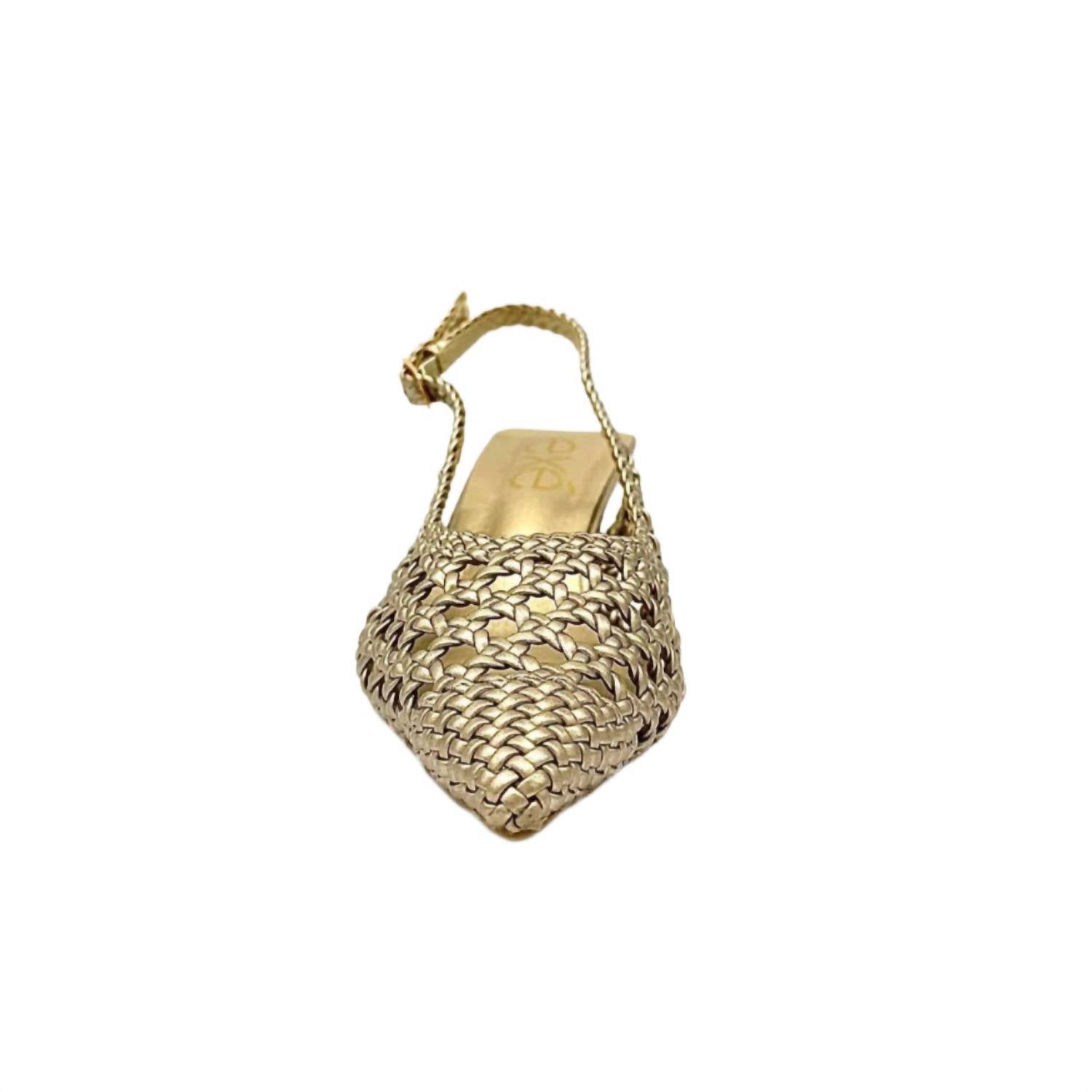 Exe Women's Slingback Low Heel in gold - women's heels - alternate view