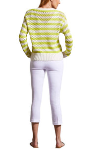 Tribal - Pull on Capri with rounded slits Pants