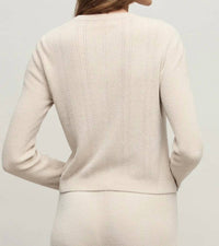 Barefoot Dreams - Ultra Lite Pointelle Rib Ruffle Front Cardigan
