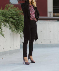 Patrice Drape Front Cardigan