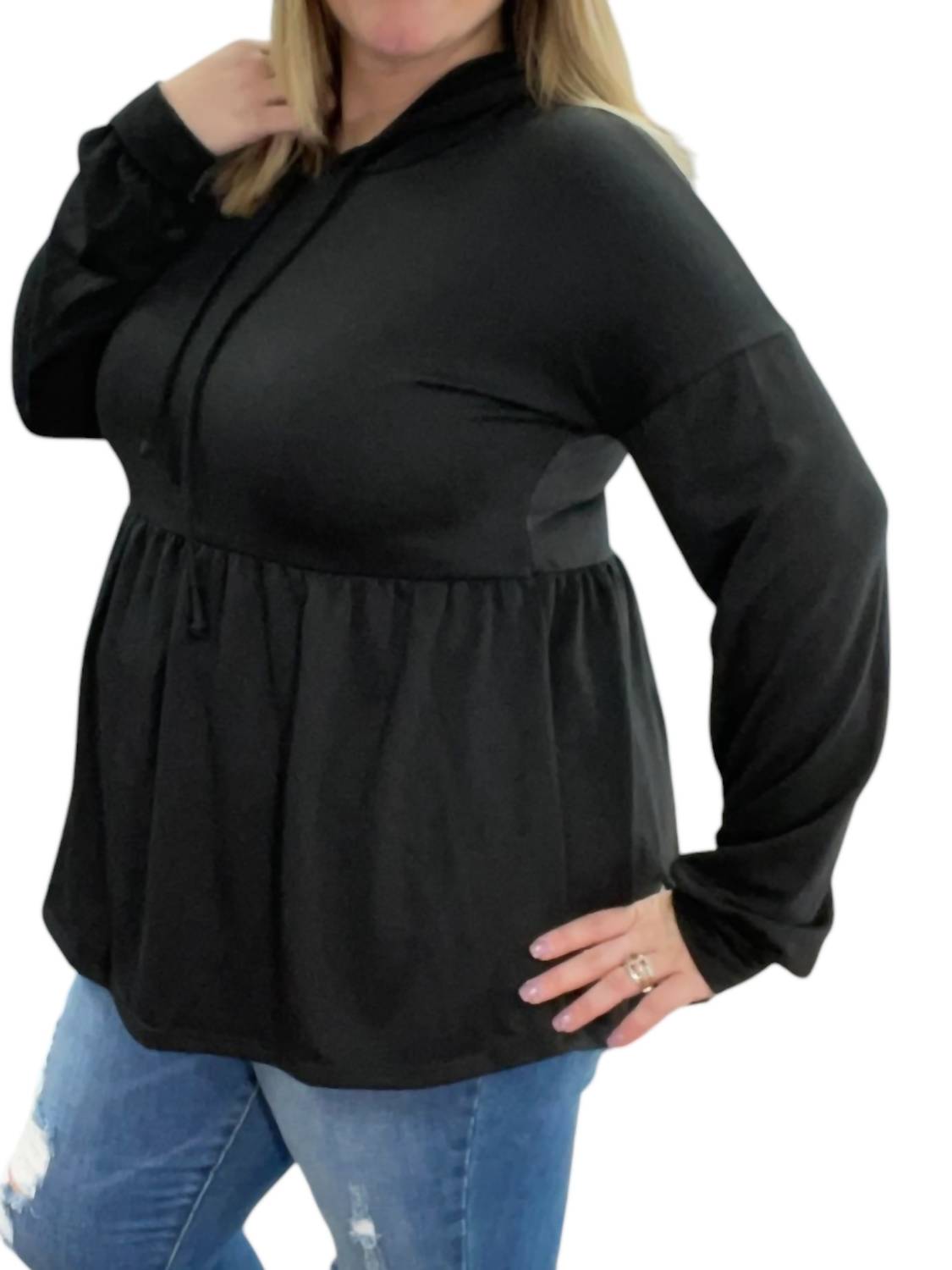 Heimish Usa - Babydoll Hoodie Sweater