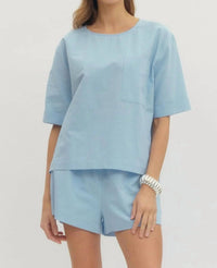 Entro - Crewneck Short Sleeve Top