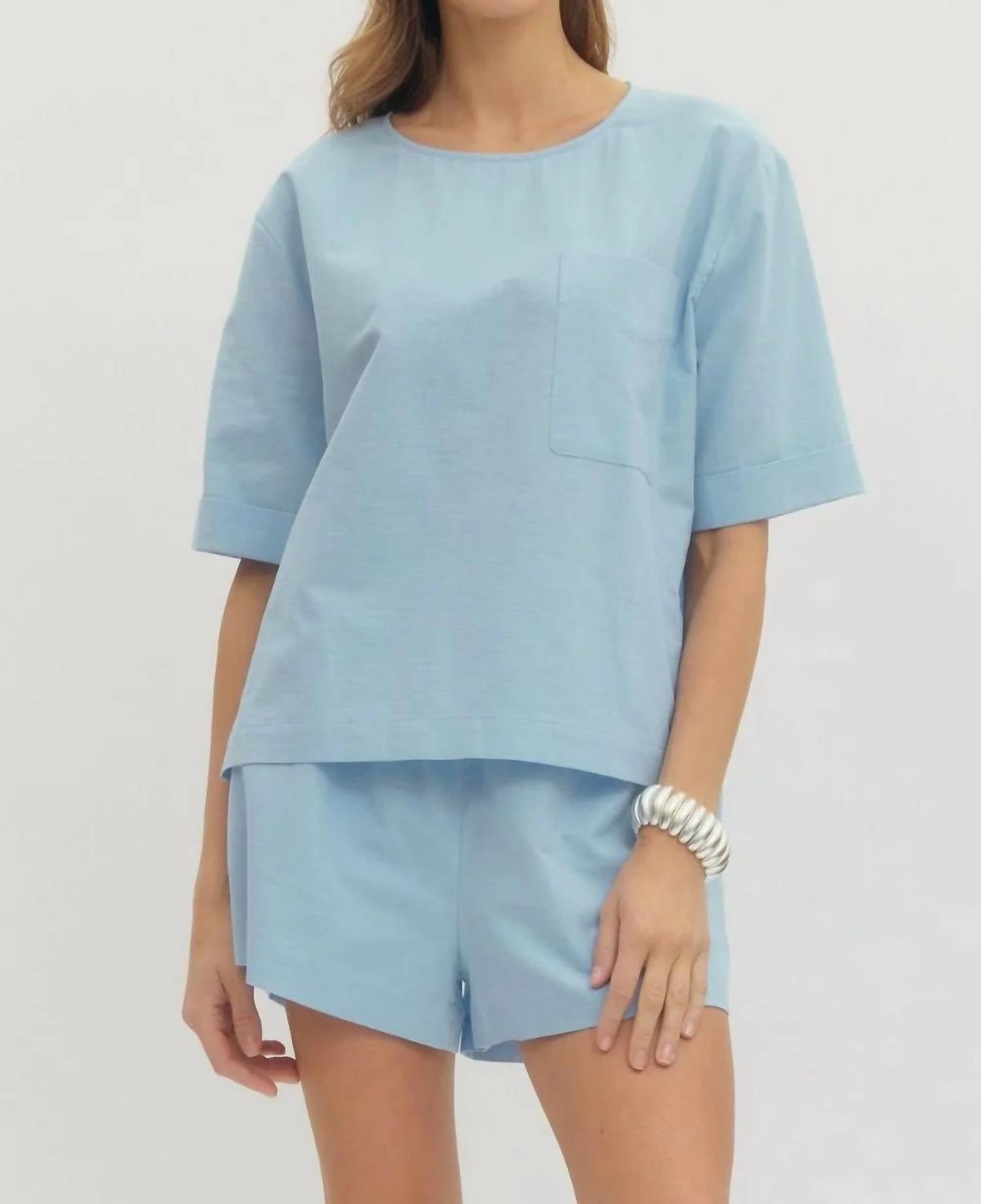 Entro - Crewneck Short Sleeve Top