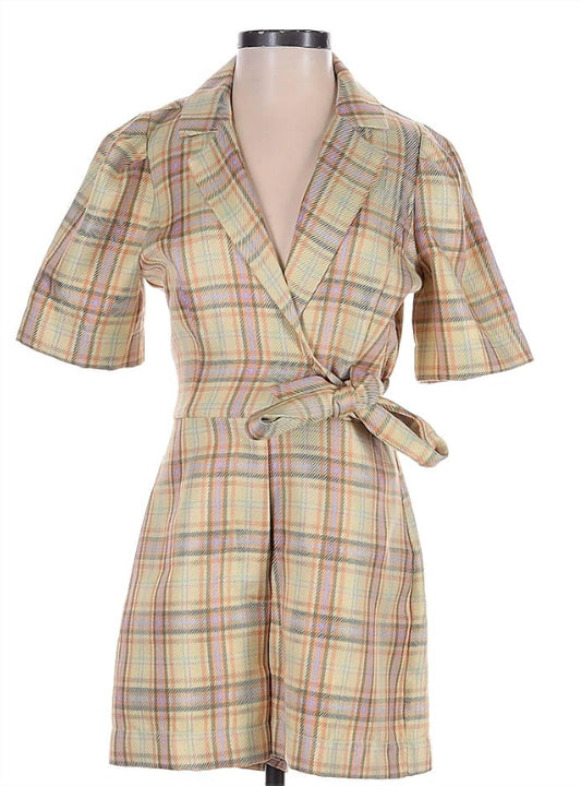 Adelyn Rae - Kerrie Plaid Romper