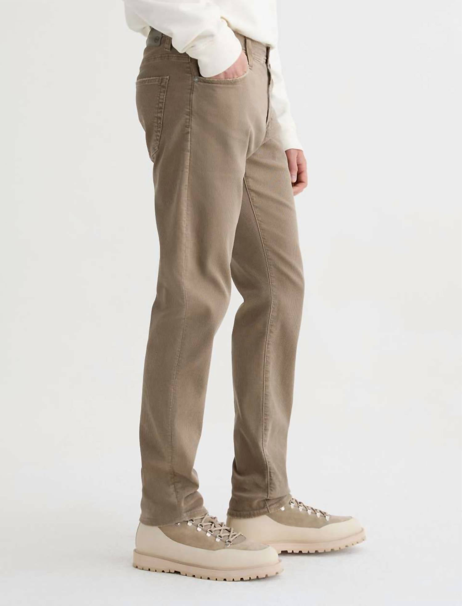 AG Jeans Tellis Bedford Corduroy Pant in 5 years sulphur industrial taupe - men's pants - view 4