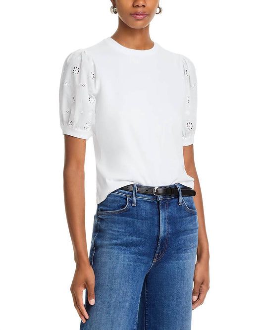 Frame - The Lace Sleeve T-Shirt