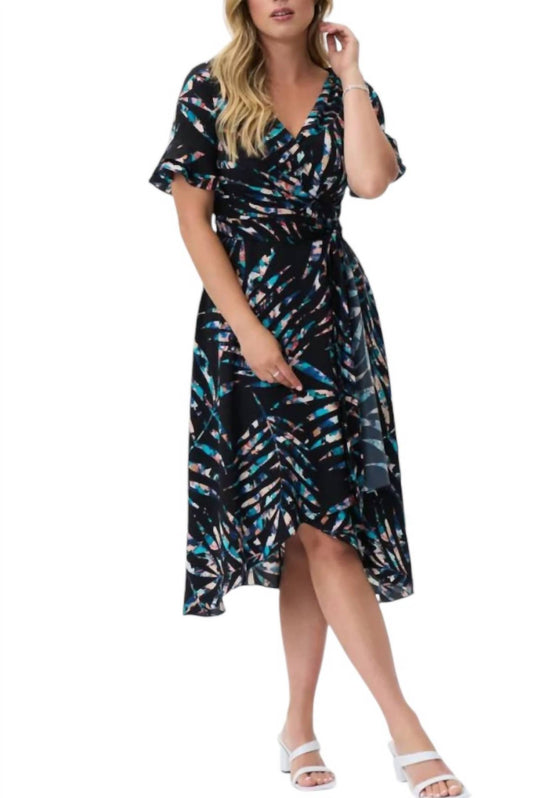 Joseph Ribkoff - Tropical Print Fit And Flare Dress