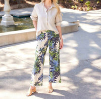 Karen Kane - Long Sleeve Linen Button Up Shirt
