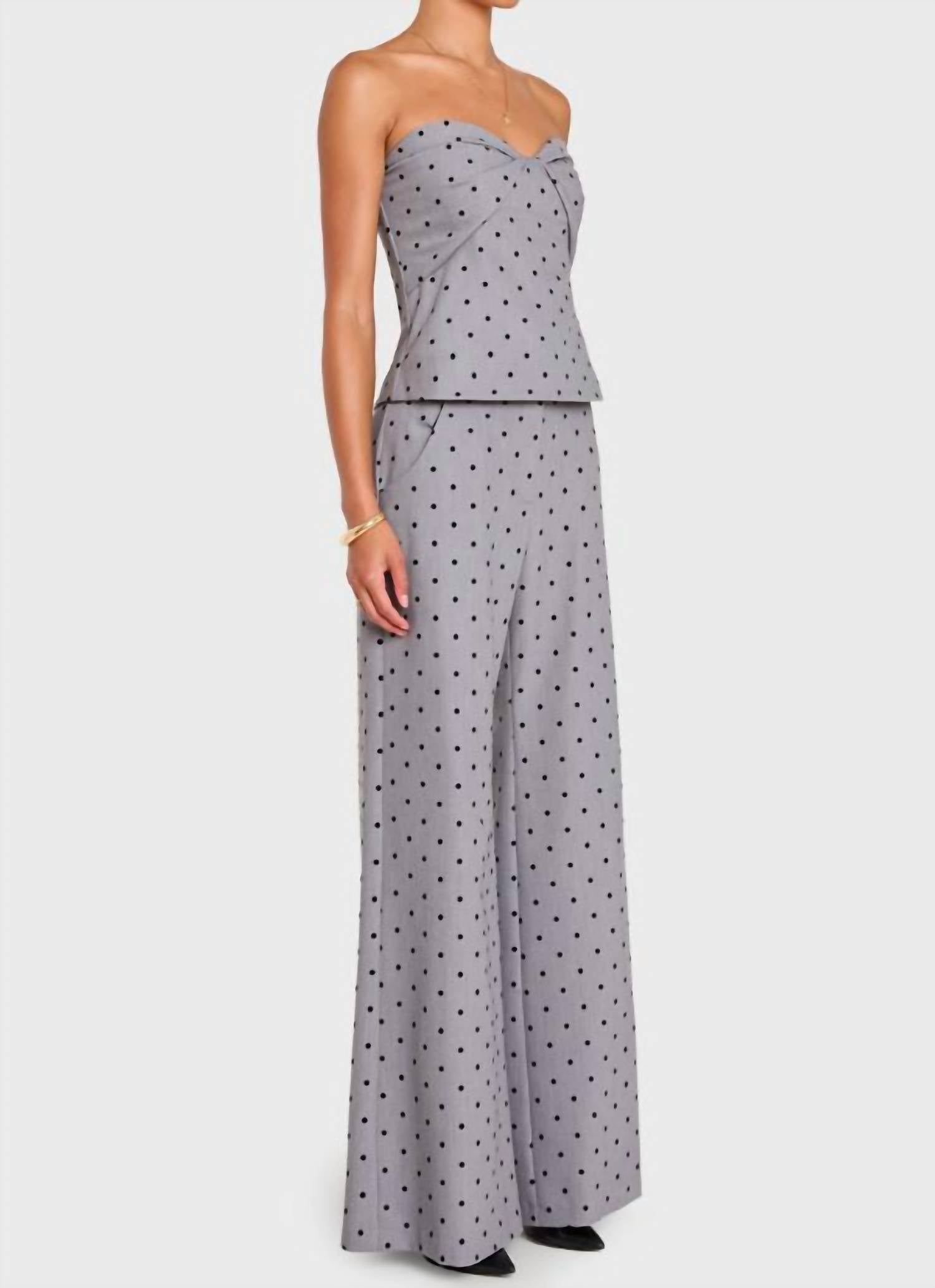 Amanda Uprichard Soho Top in slate - women's blouse - view 5