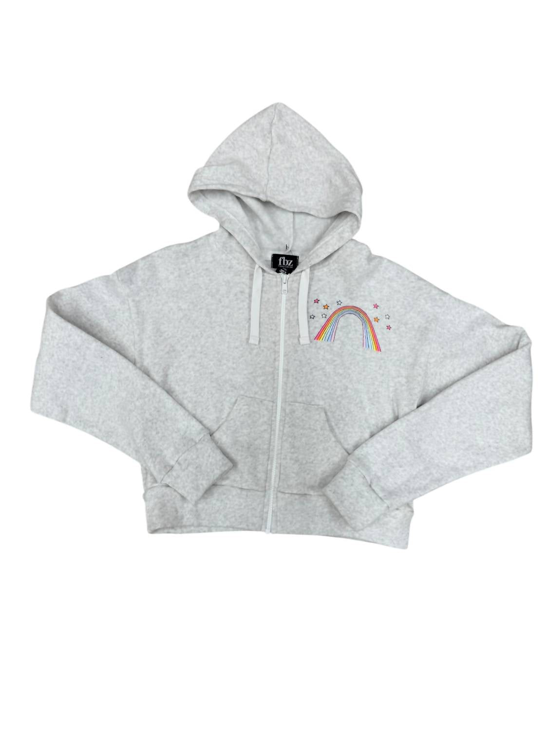Flowers By Zoe - Girl's Rainbow Star Zip Hoodie