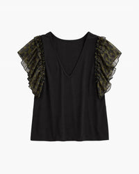 Ramy Brook - Lysette V- Neck Flutter Sleeve Top