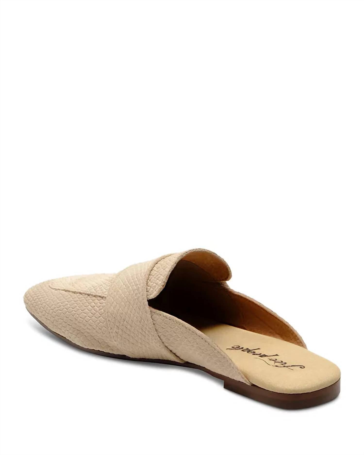 Free People Women's At Ease Loafer Mules in cafe - women's shoe - alternate view
