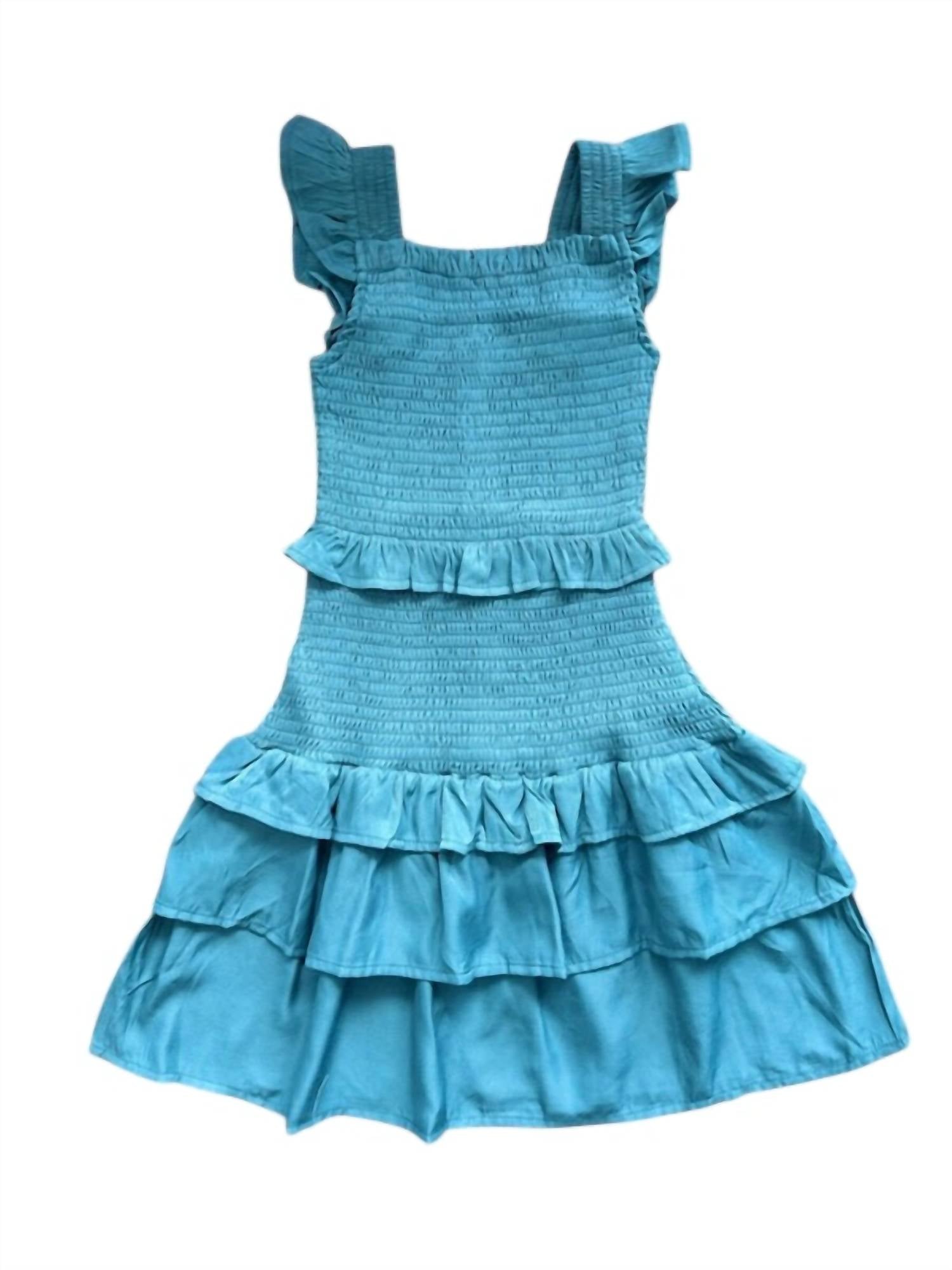 Miss Behave Girls - Sophia 3 Tier Smocked Ruffle Dress