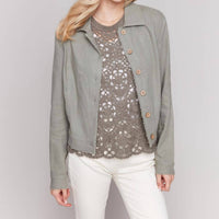 Charlie B - Linen Button Up Jacket