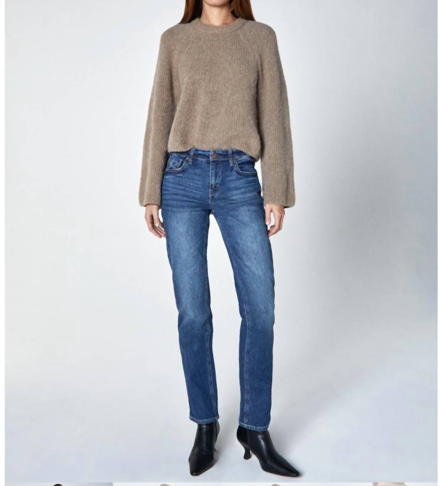 Unpublished - Georgia Mid Rise Straight Leg Jeans