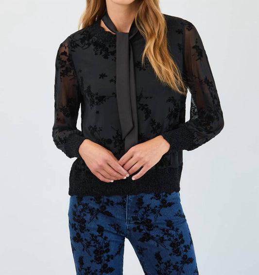 Fdj - Flocked Mesh Sweatshirt - Plus