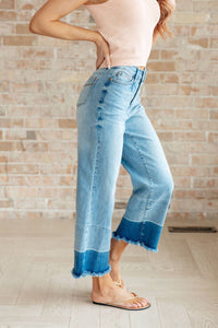 Judy Blue - High Rise Wide Leg Crop Jeans