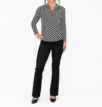 Lulu-B - Print 1/4 Zip Upf 50+ Top