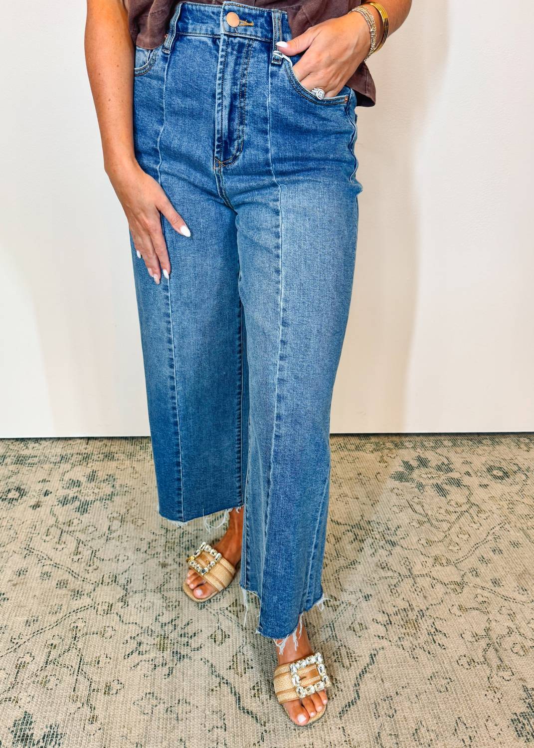 DEAR JOHN DENIM Audrey Wide Leg Jeans in santa fe - women's jeans