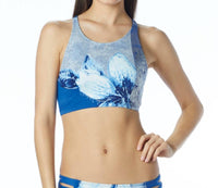 Carmen Marc Valvo - Gilded Garden High Neck Bikini Top
