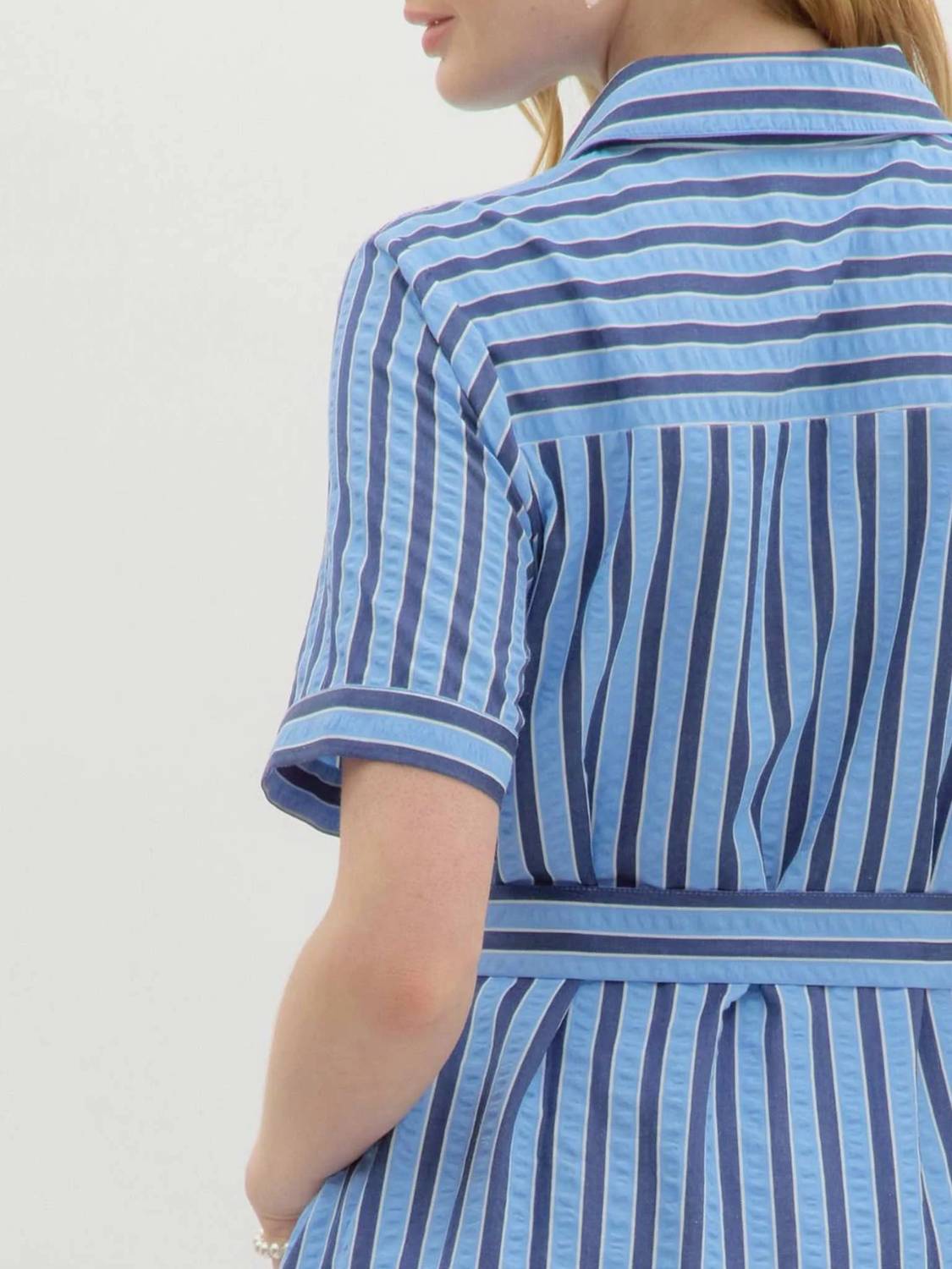 Entro - Front Button Mini Dress