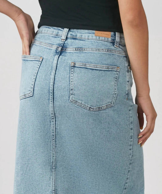 Lola Jeans - High-rise Maxi Denim Skirt