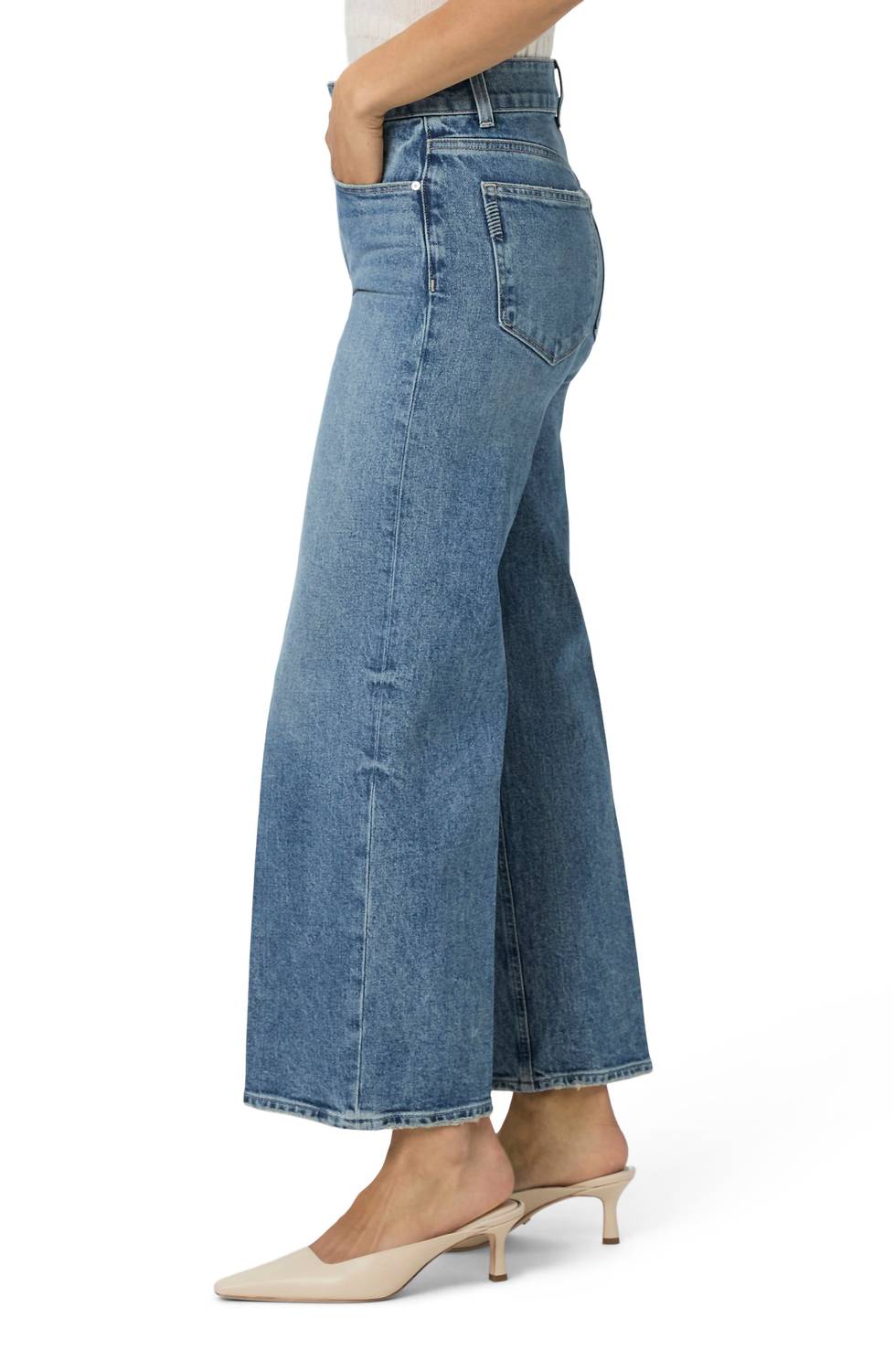Paige - Sasha High Waist Ankle Wide Leg Jeans