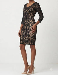 Sue Wong - Soutache Embroidered Short Evening Dress
