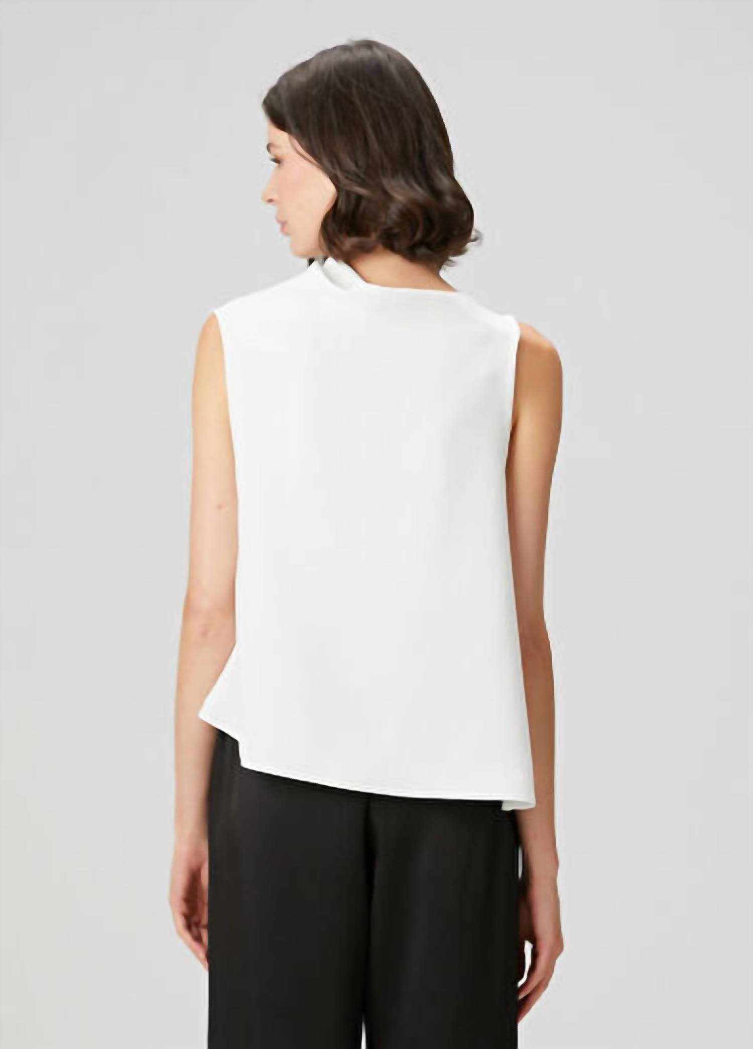 Vince - A-line Asymmetrical Draped Top