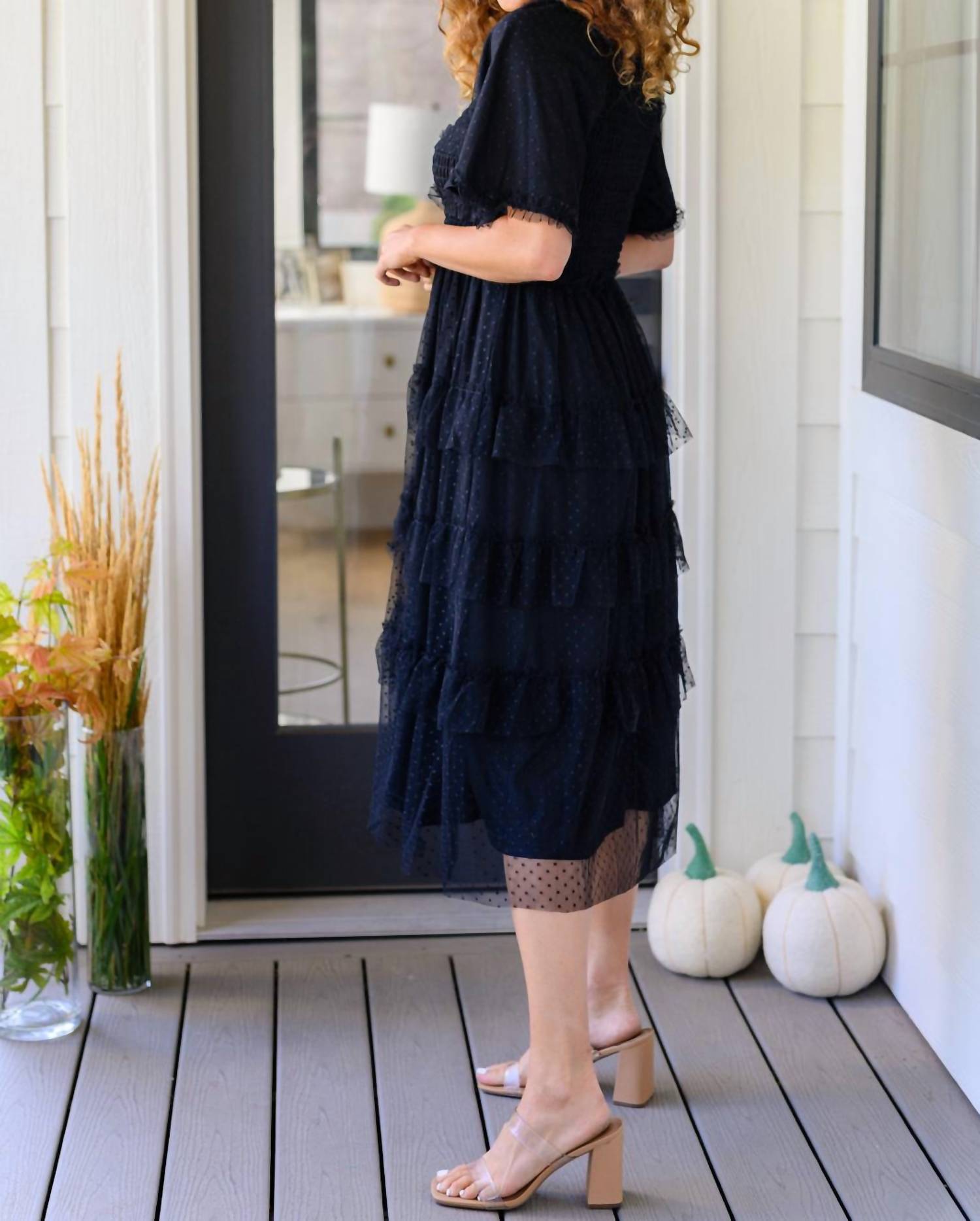 Polagram - Midnight Waltz Midi Dress