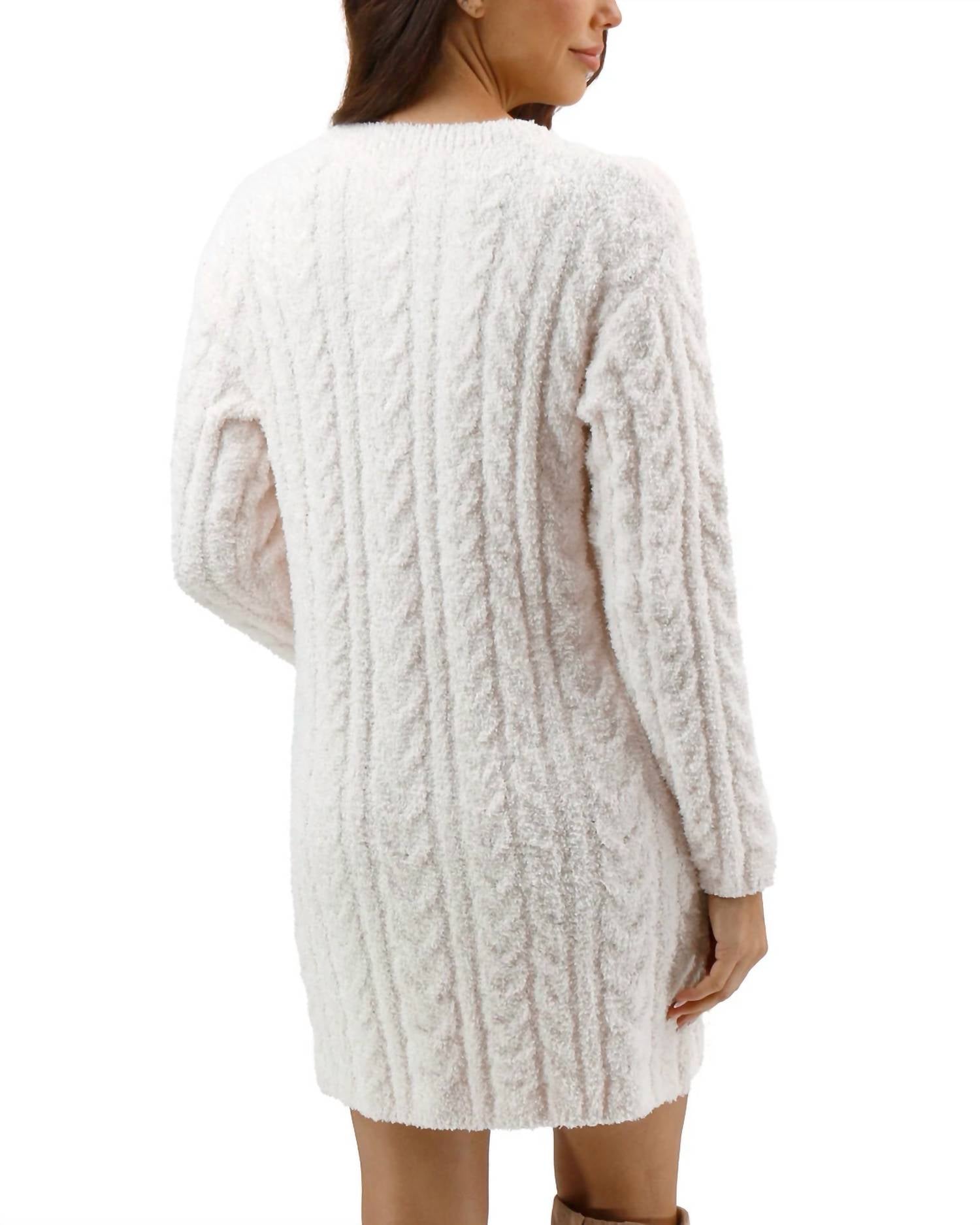 Grace And Lace - Cloud Cabled Sweater Dress