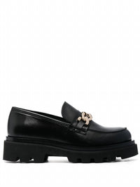 ALOHAS Women's Track Leather Loafers in black - women's flats - detail view