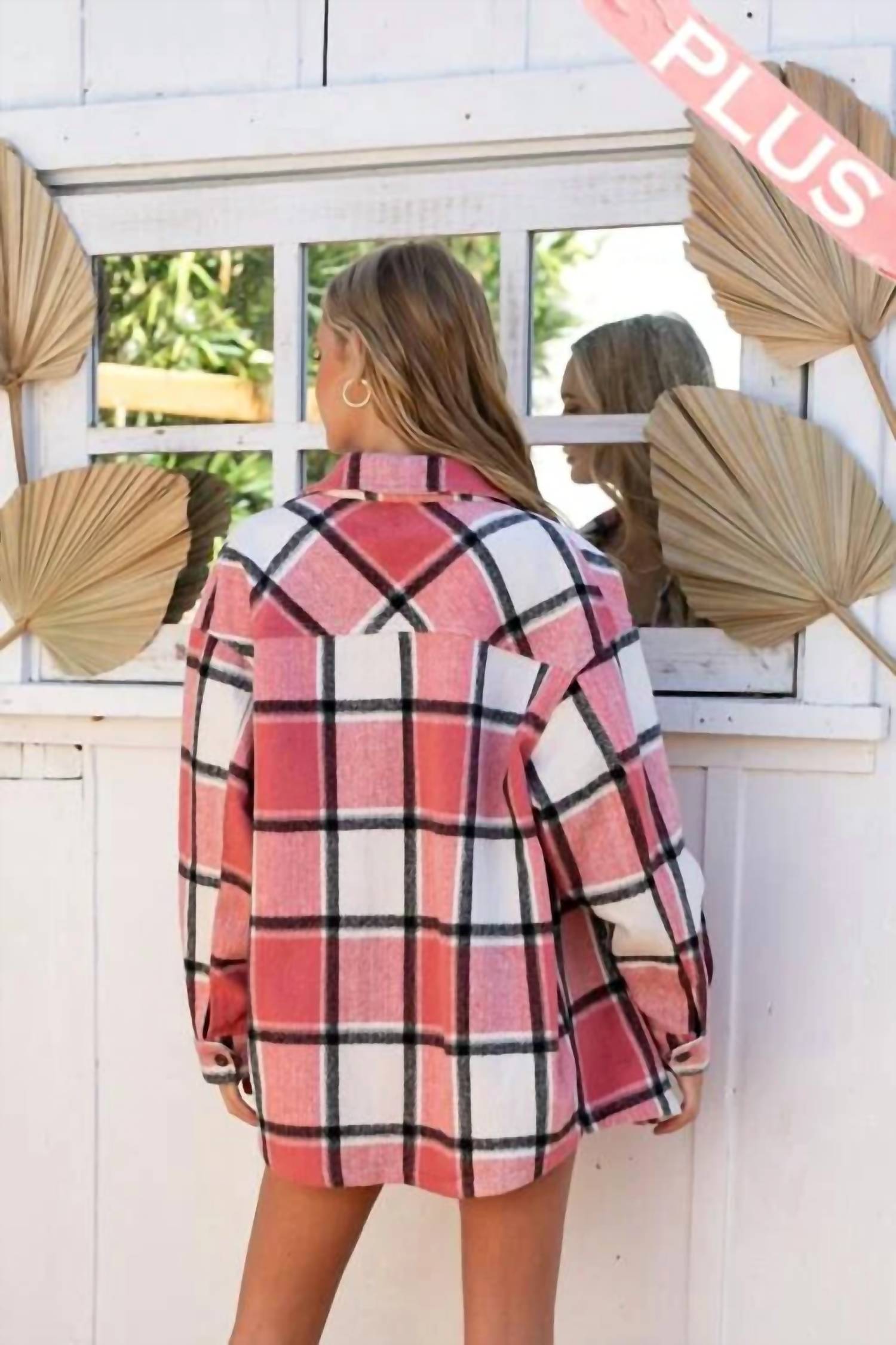 Hailey & Co - Confident Plaid Shacket - Plus