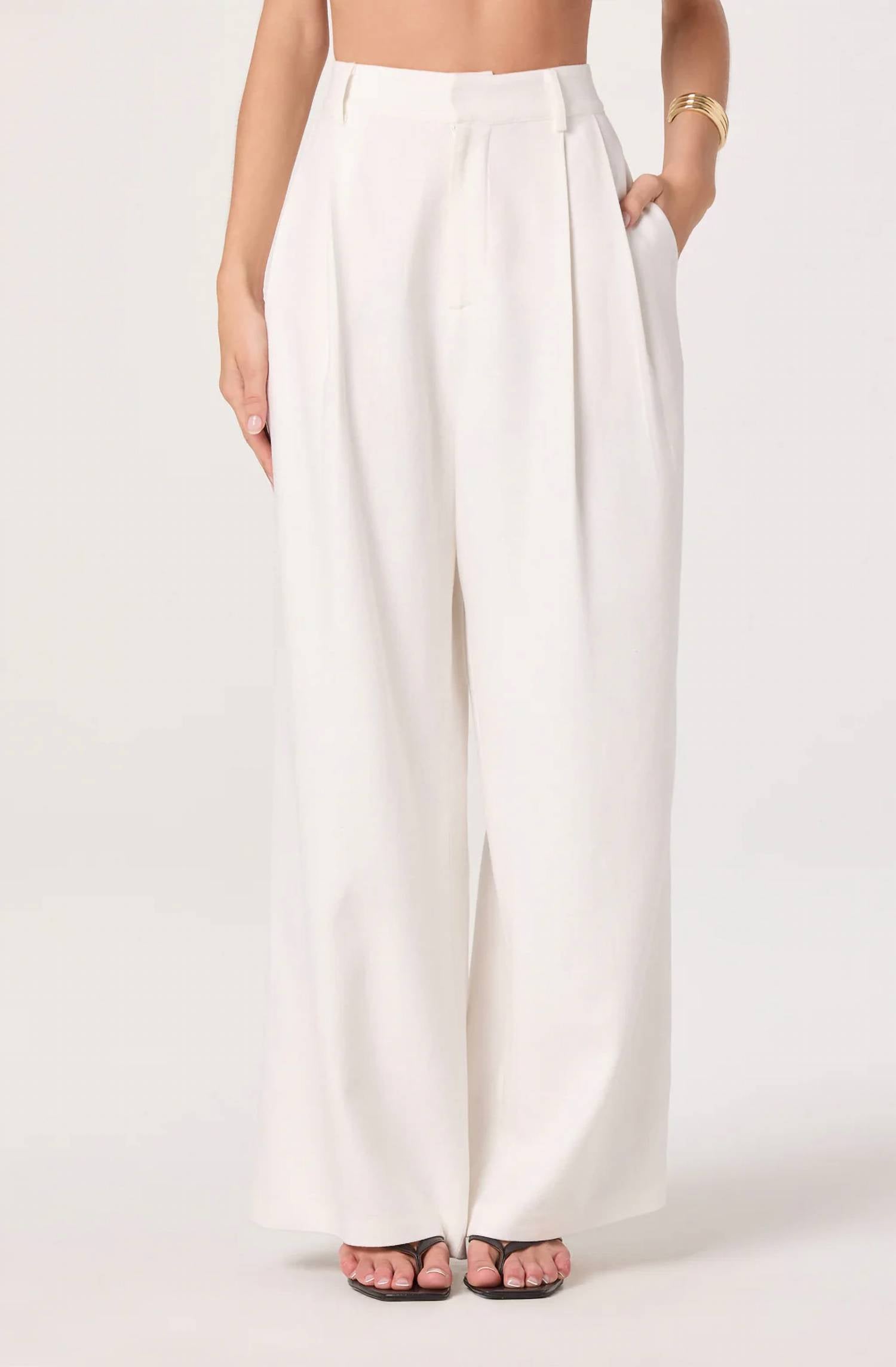 Astr - Women's Talulla Wide Leg Linen Pant