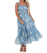 Ee:Some - Setting the Scene Embroidered Maxi Dress