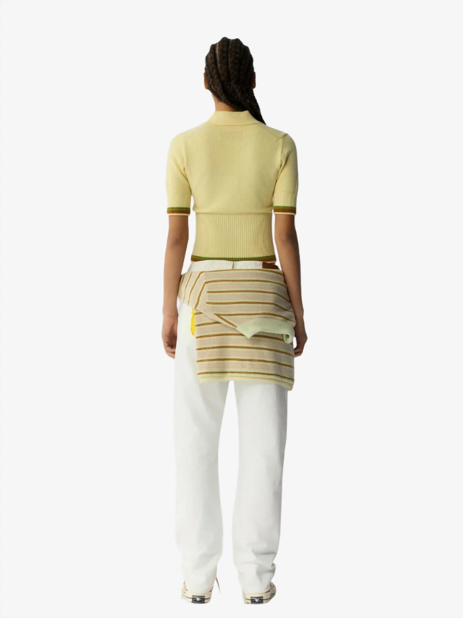 Guest In Residence - Marcella Cropped Polo