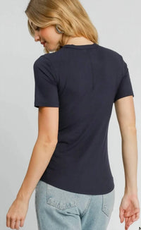 Umgee - Crewneck Short Sleeve Tee