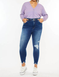 Kancan - High Rise Double Button Skinnies